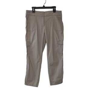 Chico's beige capri carpenter pants size XS